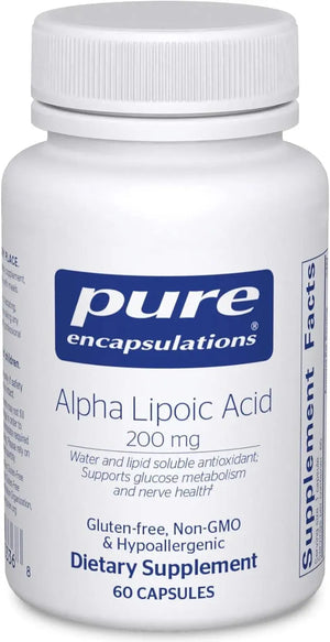 PURE ENCAPSULATIONS - Pure Encapsulations Alpha Lipoic Acid 200Mg. 60 Capsulas - The Red Vitamin MX - Suplementos Alimenticios - {{ shop.shopifyCountryName }}