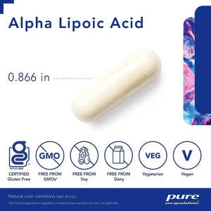 PURE ENCAPSULATIONS - Pure Encapsulations Alpha Lipoic Acid 200Mg. 60 Capsulas - The Red Vitamin MX - Suplementos Alimenticios - {{ shop.shopifyCountryName }}