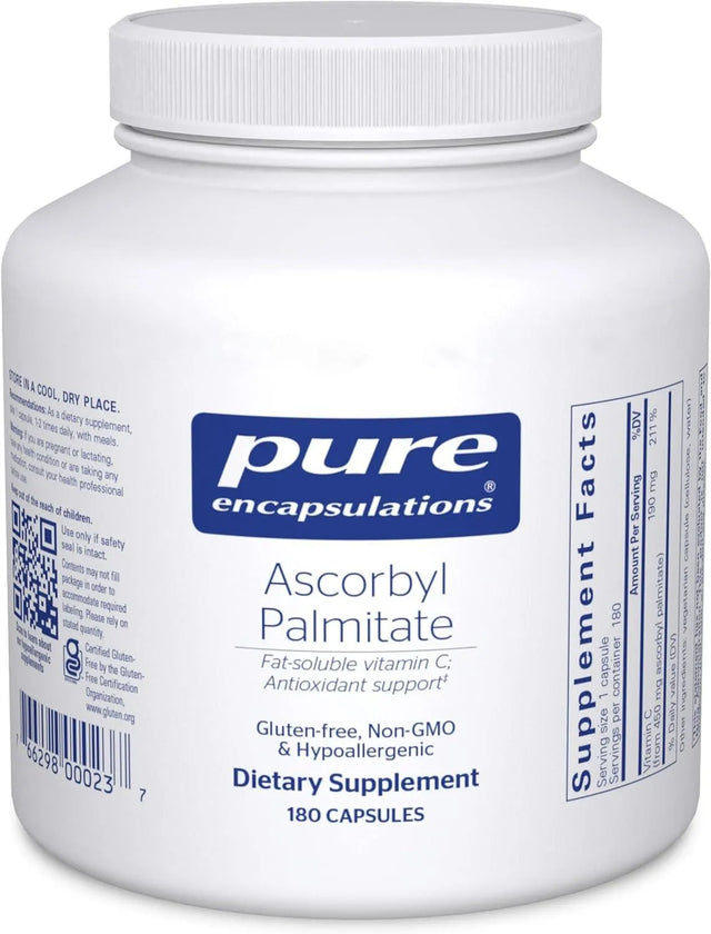 PURE ENCAPSULATIONS - Pure Encapsulations Ascorbyl Palmitate 180 Capsulas - The Red Vitamin MX - Suplementos Alimenticios - {{ shop.shopifyCountryName }}