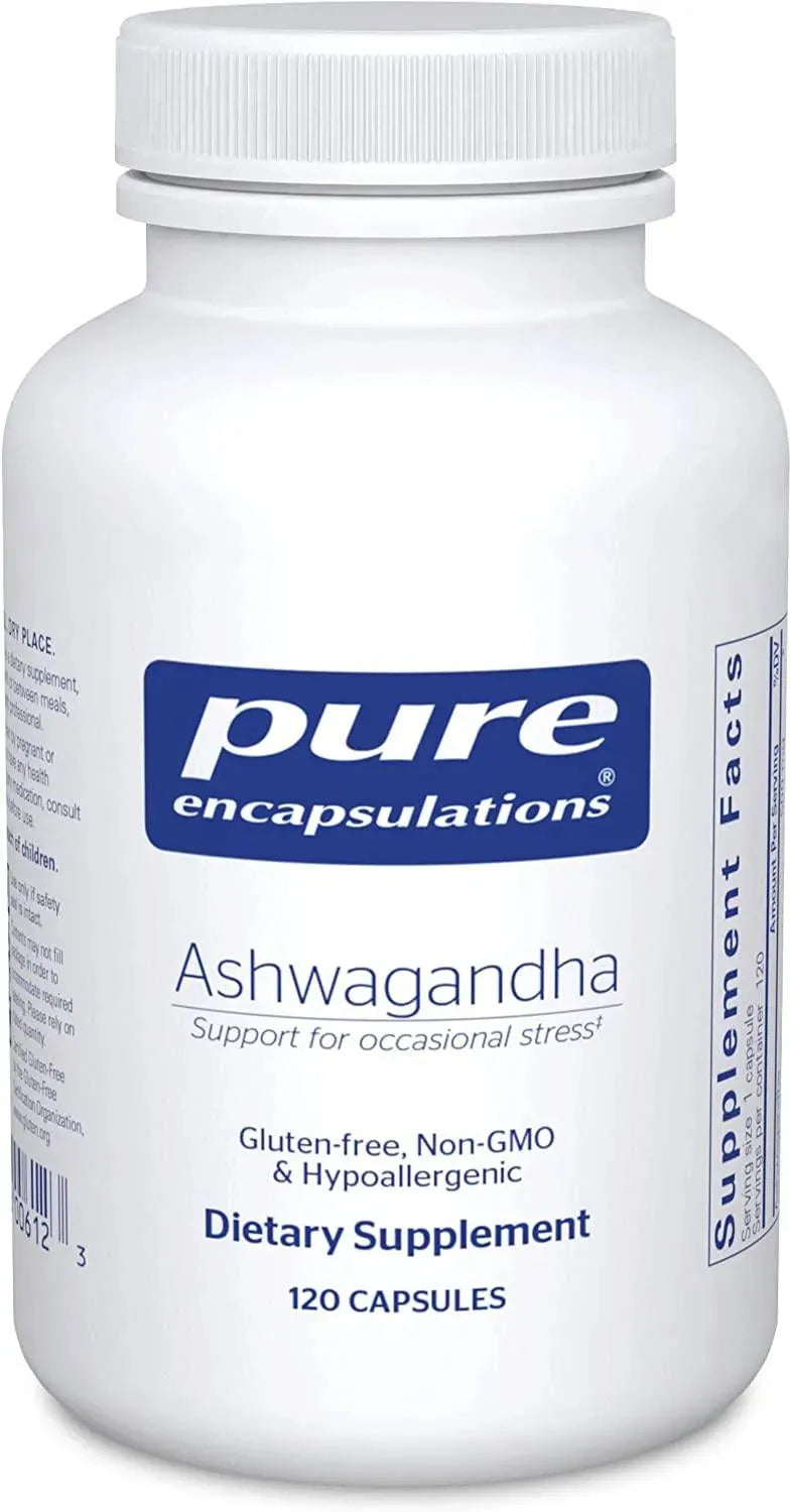 PURE ENCAPSULATIONS - Pure Encapsulations Ashwagandha 120 Capsulas - The Red Vitamin MX - Suplementos Alimenticios - {{ shop.shopifyCountryName }}