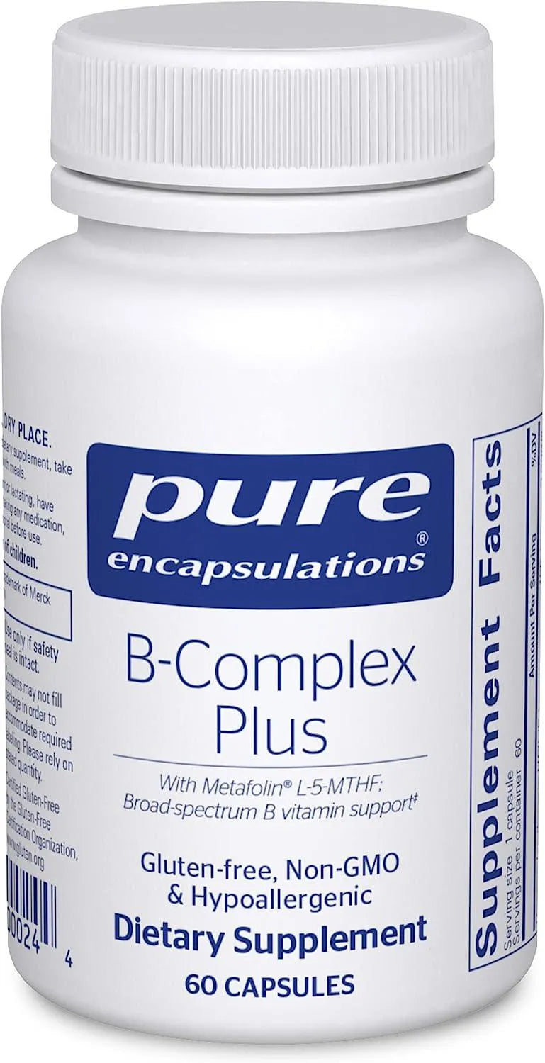 PURE ENCAPSULATIONS - Pure Encapsulations B-Complex Plus 60 Capsulas - The Red Vitamin MX - Suplementos Alimenticios - {{ shop.shopifyCountryName }}