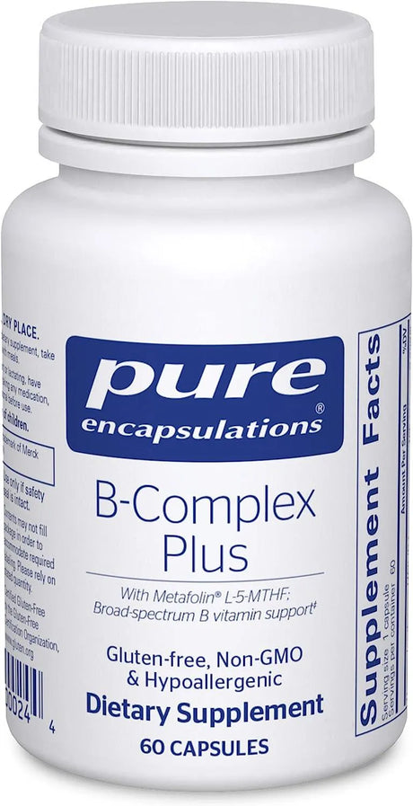 PURE ENCAPSULATIONS - Pure Encapsulations B-Complex Plus 60 Capsulas - The Red Vitamin MX - Suplementos Alimenticios - {{ shop.shopifyCountryName }}