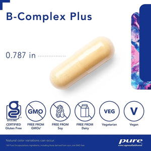 PURE ENCAPSULATIONS - Pure Encapsulations B-Complex Plus 60 Capsulas - The Red Vitamin MX - Suplementos Alimenticios - {{ shop.shopifyCountryName }}