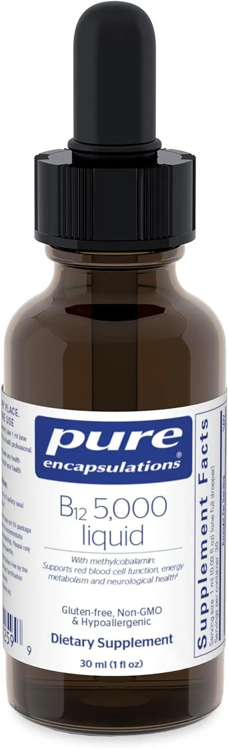 PURE ENCAPSULATIONS - Pure Encapsulations B12 5,000 Liquid 30Ml. - The Red Vitamin MX - Suplementos Alimenticios - {{ shop.shopifyCountryName }}