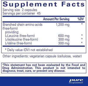 PURE ENCAPSULATIONS - Pure Encapsulations BCAA 90 Capsulas - The Red Vitamin MX - Suplementos Alimenticios - {{ shop.shopifyCountryName }}