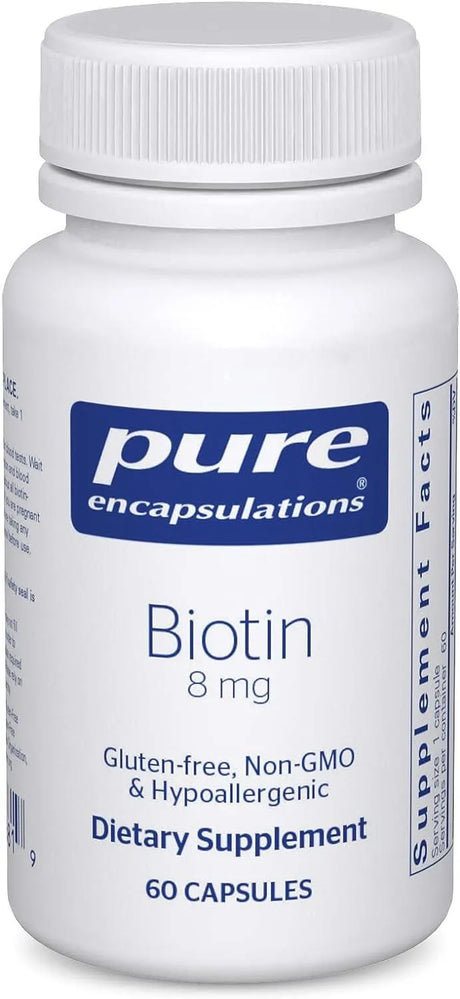 PURE ENCAPSULATIONS - Pure Encapsulations Biotin 8Mg. 60 Capsulas - The Red Vitamin MX - Suplementos Alimenticios - {{ shop.shopifyCountryName }}