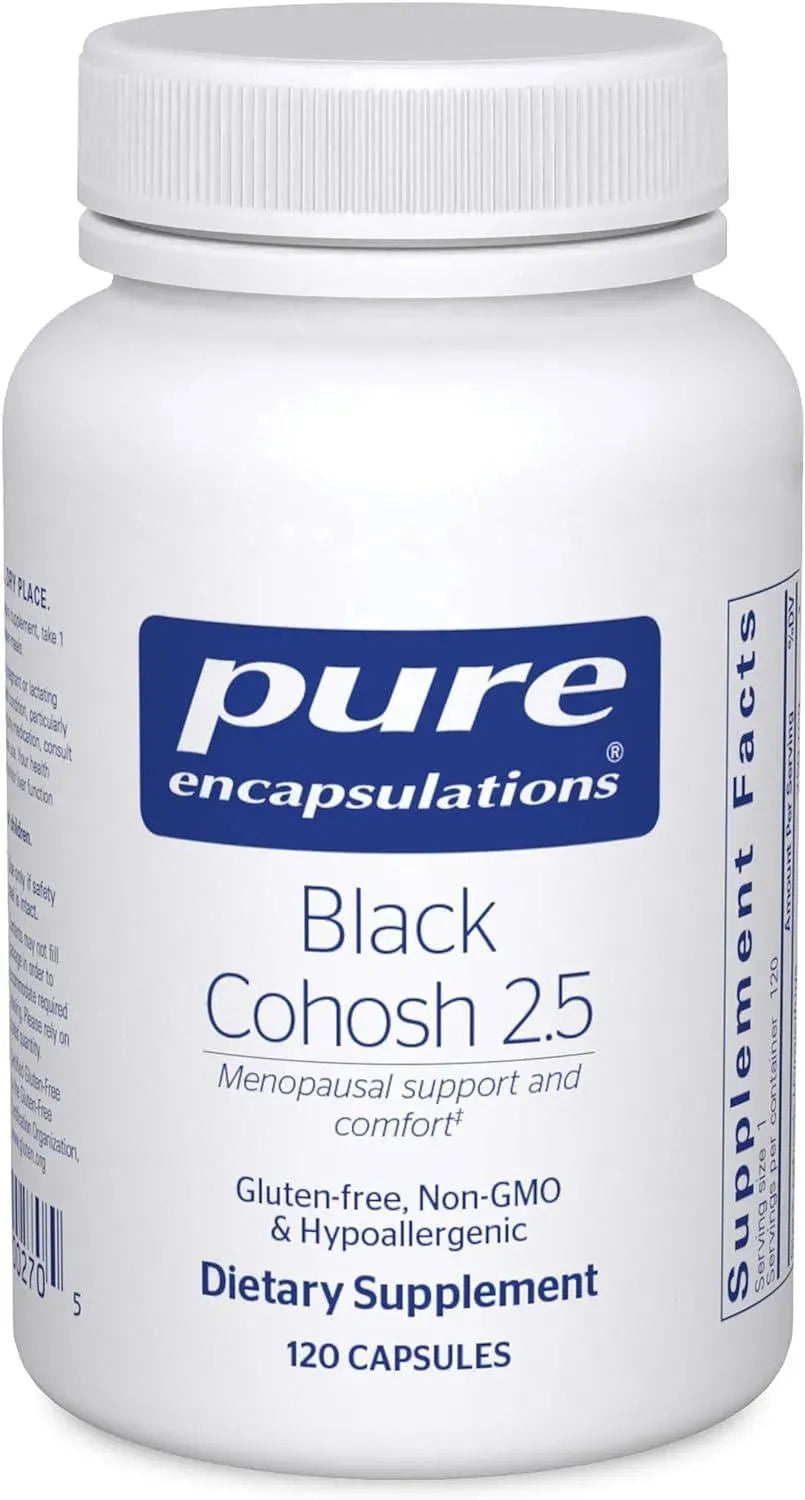 PURE ENCAPSULATIONS - Pure Encapsulations Black Cohosh 2.5 120 Capsulas - The Red Vitamin MX - Suplementos Alimenticios - {{ shop.shopifyCountryName }}