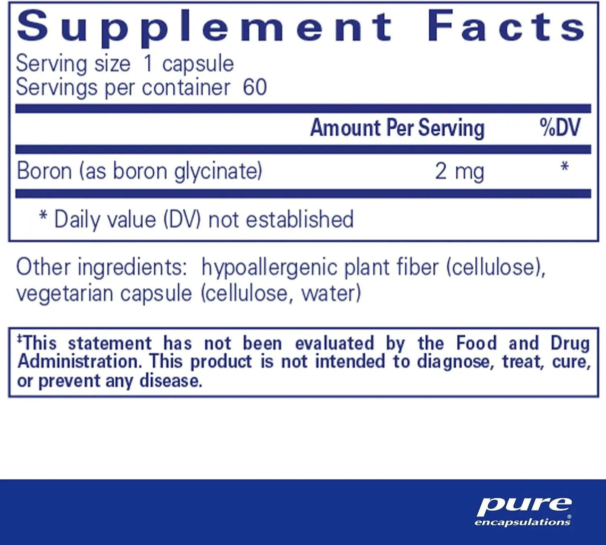 PURE ENCAPSULATIONS - Pure Encapsulations Boron 60 Capsulas - The Red Vitamin MX - Suplementos Alimenticios - {{ shop.shopifyCountryName }}