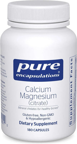 PURE ENCAPSULATIONS - Pure Encapsulations Calcium Magnesium (Citrate) 180 Capsulas - The Red Vitamin MX - Suplementos Alimenticios - {{ shop.shopifyCountryName }}