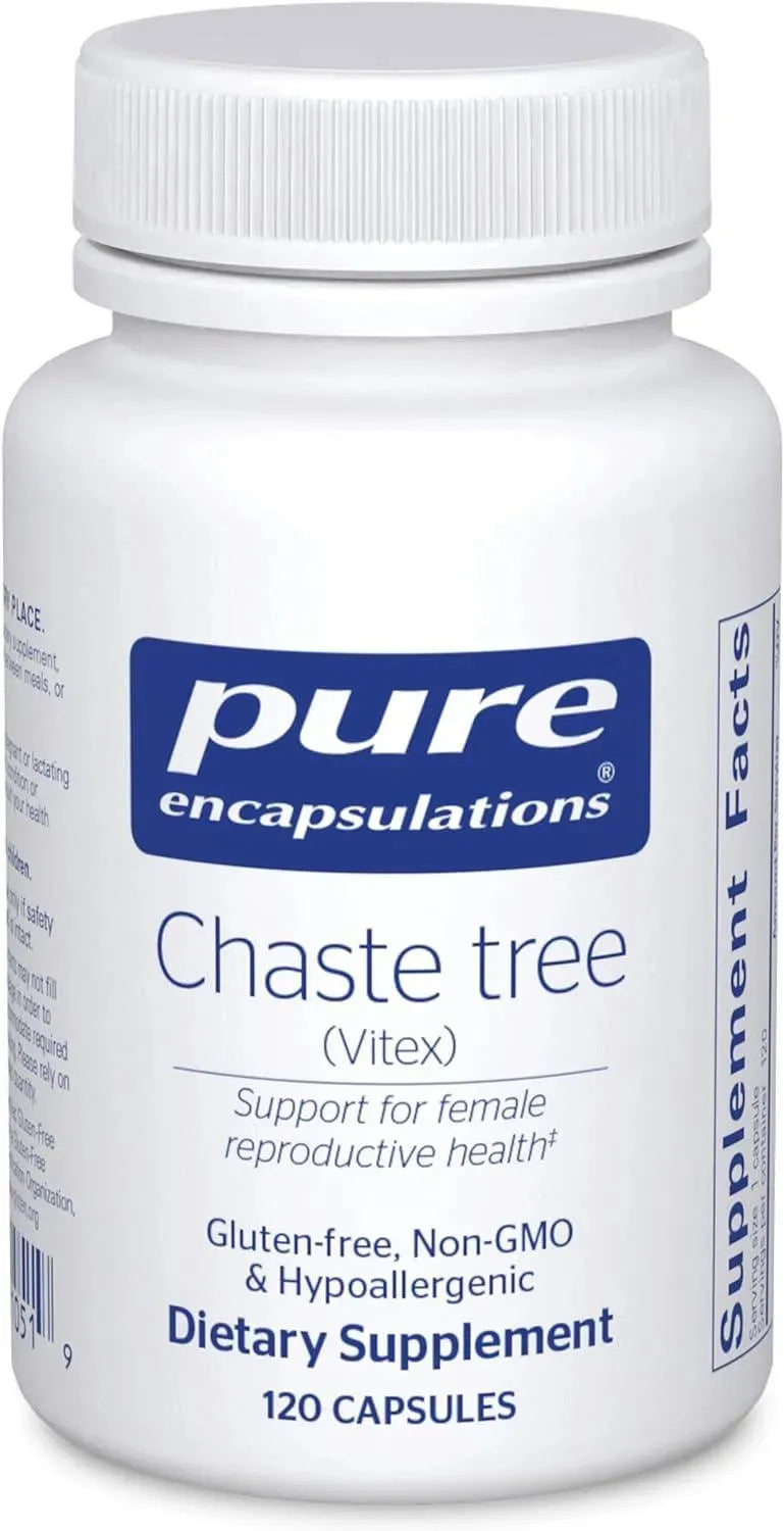 PURE ENCAPSULATIONS - Pure Encapsulations Chaste Tree Baya Casto 120 Capsulas - The Red Vitamin MX - Suplementos Alimenticios - {{ shop.shopifyCountryName }}