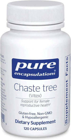 PURE ENCAPSULATIONS - Pure Encapsulations Chaste Tree Baya Casto 120 Capsulas - The Red Vitamin MX - Suplementos Alimenticios - {{ shop.shopifyCountryName }}