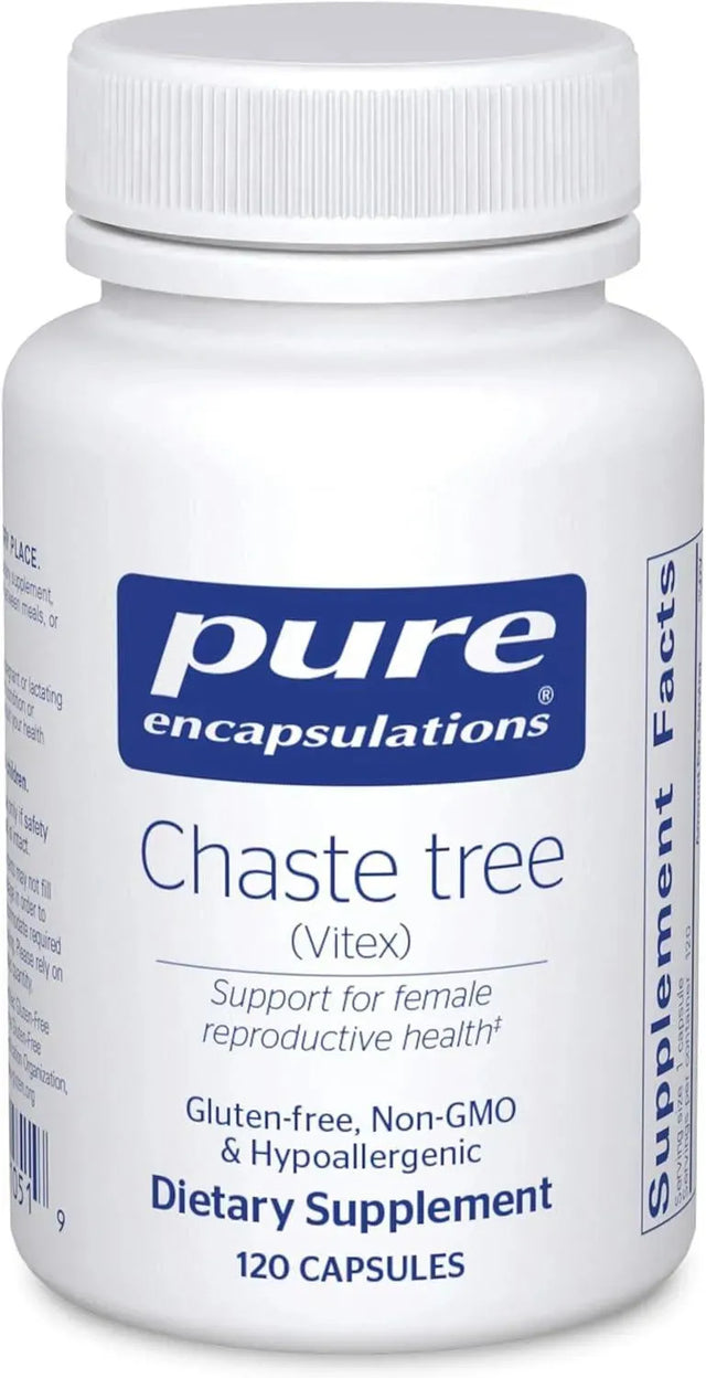 PURE ENCAPSULATIONS - Pure Encapsulations Chaste Tree Baya Casto 120 Capsulas - The Red Vitamin MX - Suplementos Alimenticios - {{ shop.shopifyCountryName }}