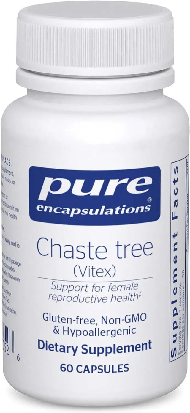 PURE ENCAPSULATIONS - Pure Encapsulations Chaste Tree Baya Casto 60 Capsulas - The Red Vitamin MX - Suplementos Alimenticios - {{ shop.shopifyCountryName }}