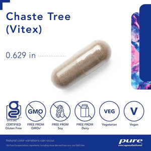 PURE ENCAPSULATIONS - Pure Encapsulations Chaste Tree Baya Casto 60 Capsulas - The Red Vitamin MX - Suplementos Alimenticios - {{ shop.shopifyCountryName }}