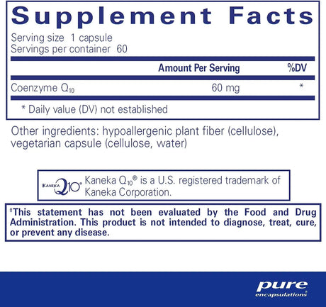 PURE ENCAPSULATIONS - Pure Encapsulations CoQ10 60Mg. 60 Capsulas - The Red Vitamin MX - Suplementos Alimenticios - {{ shop.shopifyCountryName }}