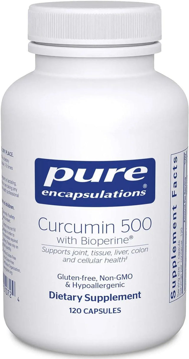 PURE ENCAPSULATIONS - Pure Encapsulations Curcumin 500 with Bioperine 120 Capsulas - The Red Vitamin MX - Suplementos Alimenticios - {{ shop.shopifyCountryName }}