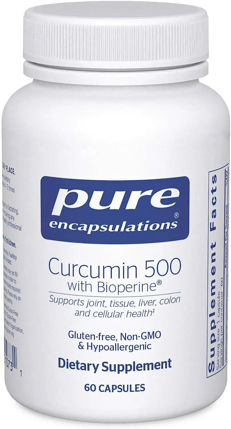 PURE ENCAPSULATIONS - Pure Encapsulations Curcumin 500 with Bioperine 60 Capsulas - The Red Vitamin MX - Suplementos Alimenticios - {{ shop.shopifyCountryName }}