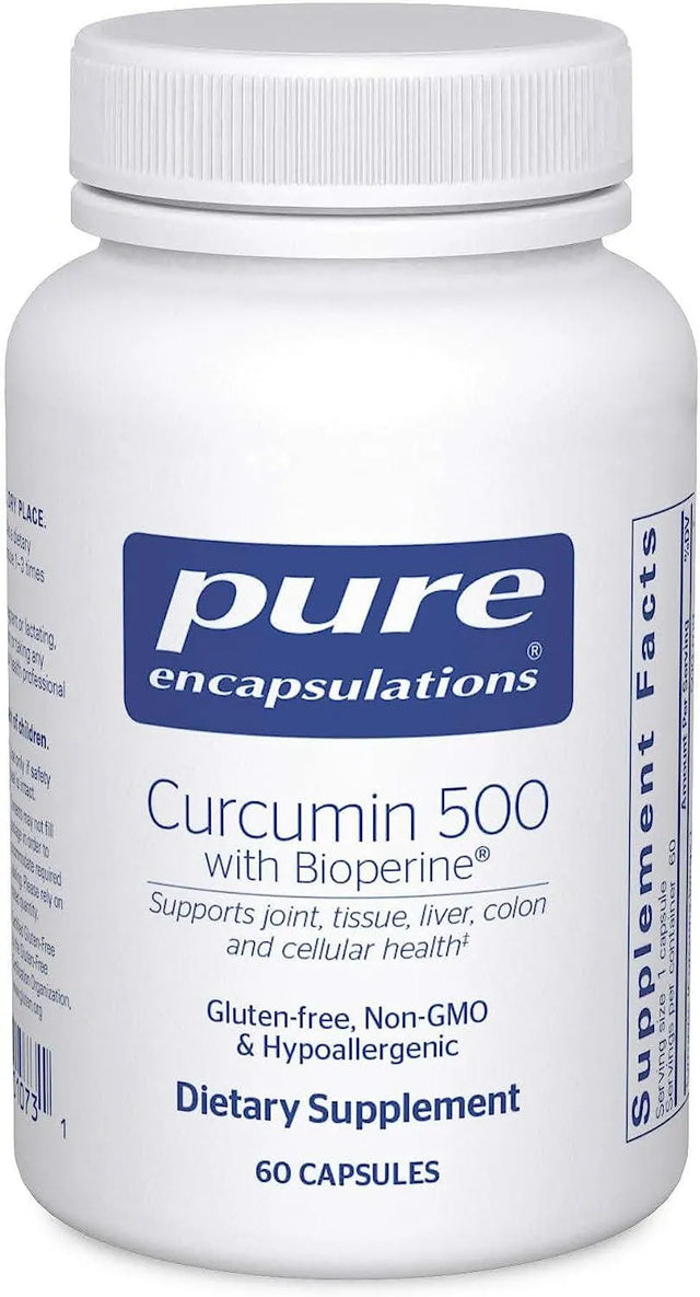 PURE ENCAPSULATIONS - Pure Encapsulations Curcumin 500 with Bioperine 60 Capsulas - The Red Vitamin MX - Suplementos Alimenticios - {{ shop.shopifyCountryName }}