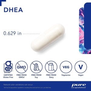 PURE ENCAPSULATIONS - Pure Encapsulations DHEA 25Mg. 60 Capsulas - The Red Vitamin MX - Suplementos Alimenticios - {{ shop.shopifyCountryName }}