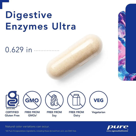 PURE ENCAPSULATIONS - Pure Encapsulations Digestive Enzymes Ultra 90 Capsulas - The Red Vitamin MX - Suplementos Alimenticios - {{ shop.shopifyCountryName }}