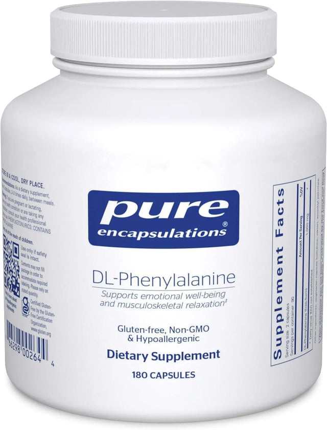 PURE ENCAPSULATIONS - Pure Encapsulations DL-Phenylalanine 180 Capsulas - The Red Vitamin MX - Suplementos Alimenticios - {{ shop.shopifyCountryName }}