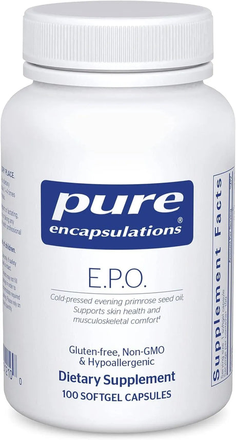 PURE ENCAPSULATIONS - Pure Encapsulations E.P.O. Evening Primrose Oil 100 Capsulas Blandas - The Red Vitamin MX - Suplementos Alimenticios - {{ shop.shopifyCountryName }}