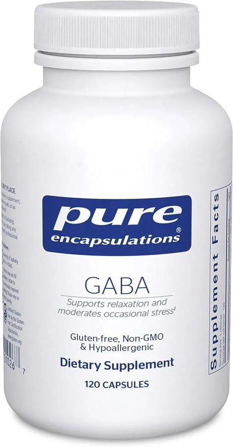 PURE ENCAPSULATIONS - Pure Encapsulations GABA 120 Capsulas - The Red Vitamin MX - Suplementos Alimenticios - {{ shop.shopifyCountryName }}