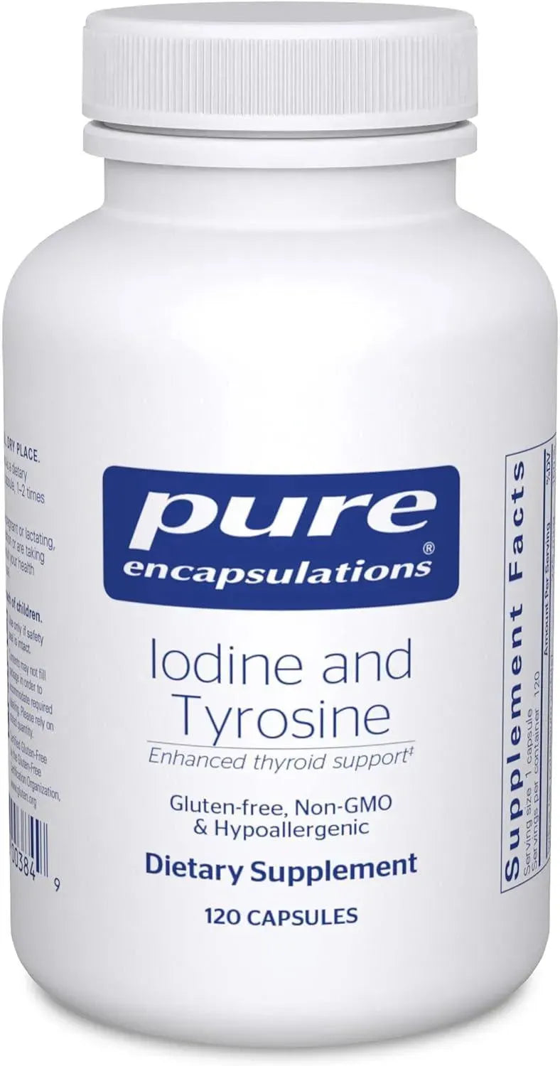 PURE ENCAPSULATIONS - Pure Encapsulations Iodine and Tyrosine 120 Capsulas - The Red Vitamin MX - Suplementos Alimenticios - {{ shop.shopifyCountryName }}