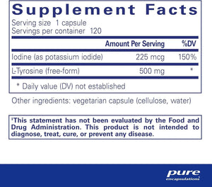 PURE ENCAPSULATIONS - Pure Encapsulations Iodine and Tyrosine 120 Capsulas - The Red Vitamin MX - Suplementos Alimenticios - {{ shop.shopifyCountryName }}