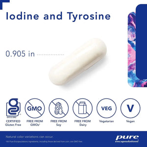 PURE ENCAPSULATIONS - Pure Encapsulations Iodine and Tyrosine 120 Capsulas - The Red Vitamin MX - Suplementos Alimenticios - {{ shop.shopifyCountryName }}