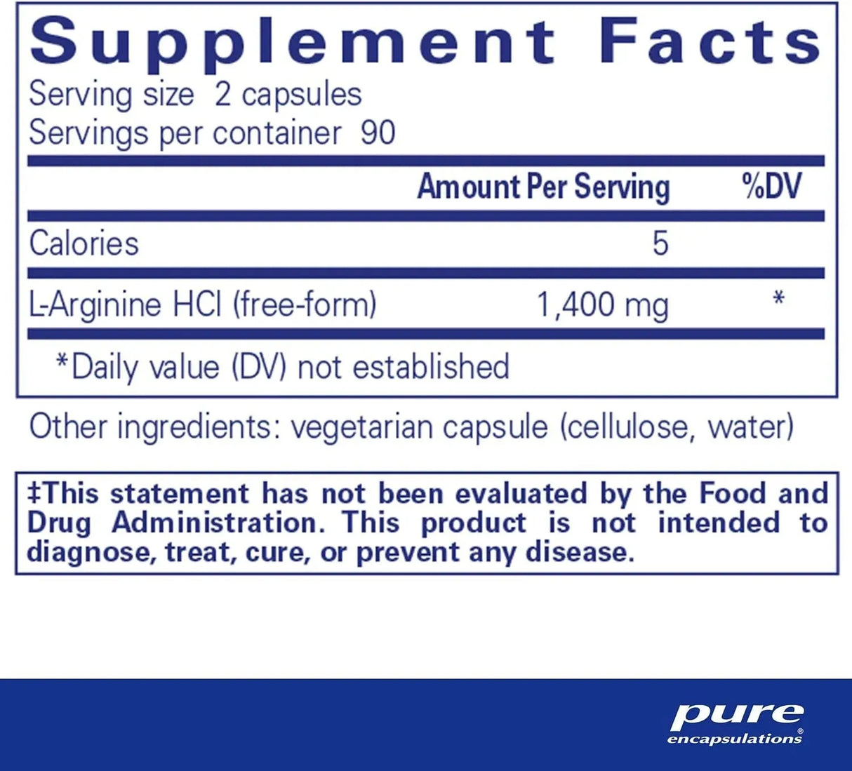PURE ENCAPSULATIONS - Pure Encapsulations L-Arginine 1400Mg. 180 Capsulas - The Red Vitamin MX - Suplementos Alimenticios - {{ shop.shopifyCountryName }}
