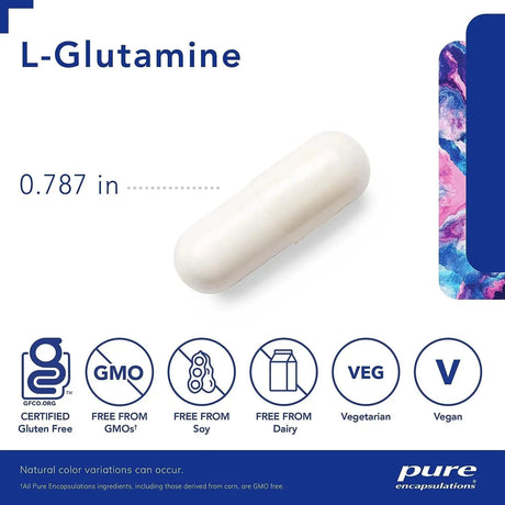 PURE ENCAPSULATIONS - Pure Encapsulations L-Glutamine 500Mg. 90 Capsulas - The Red Vitamin MX - Suplementos Alimenticios - {{ shop.shopifyCountryName }}