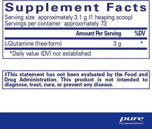 PURE ENCAPSULATIONS - Pure Encapsulations L-Glutamine Powder 227Gr. - The Red Vitamin MX - Suplementos Alimenticios - {{ shop.shopifyCountryName }}