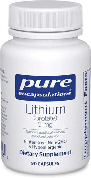 PURE ENCAPSULATIONS - Pure Encapsulations Lithium Orotate 5Mg. 90 Capsulas - The Red Vitamin MX - Suplementos Alimenticios - {{ shop.shopifyCountryName }}