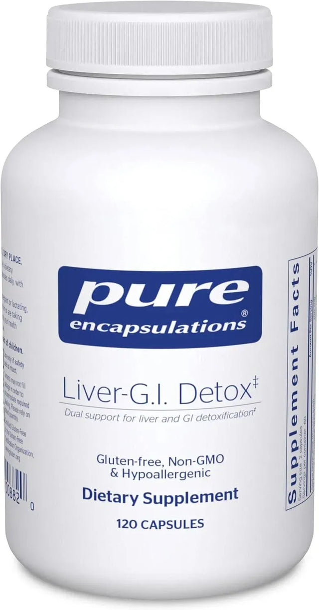 PURE ENCAPSULATIONS - Pure Encapsulations Liver-G.I. Detox 120 Capsulas - The Red Vitamin MX - Suplementos Alimenticios - {{ shop.shopifyCountryName }}