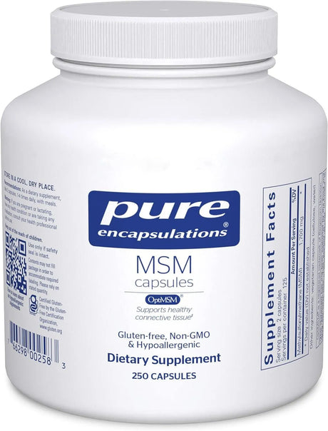 PURE ENCAPSULATIONS - Pure Encapsulations MSM 250 Capsulas - The Red Vitamin MX - Suplementos Alimenticios - {{ shop.shopifyCountryName }}