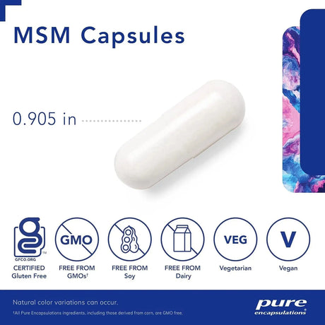 PURE ENCAPSULATIONS - Pure Encapsulations MSM 250 Capsulas - The Red Vitamin MX - Suplementos Alimenticios - {{ shop.shopifyCountryName }}