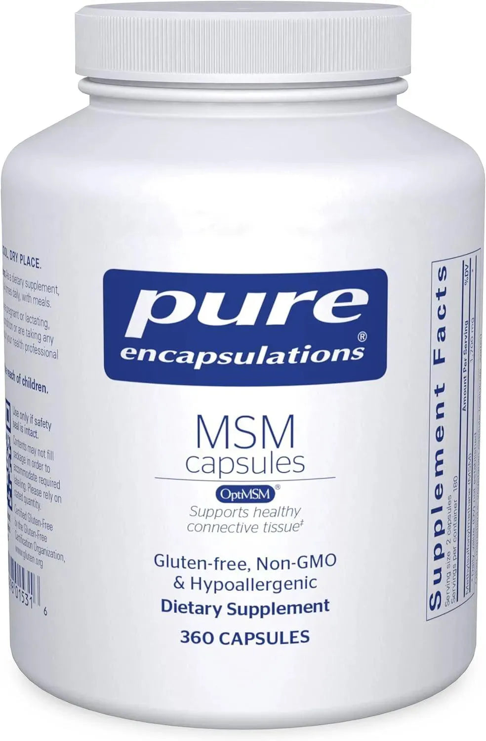 PURE ENCAPSULATIONS - Pure Encapsulations MSM 360 Capsulas - The Red Vitamin MX - Suplementos Alimenticios - {{ shop.shopifyCountryName }}