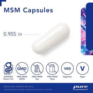 PURE ENCAPSULATIONS - Pure Encapsulations MSM 360 Capsulas - The Red Vitamin MX - Suplementos Alimenticios - {{ shop.shopifyCountryName }}