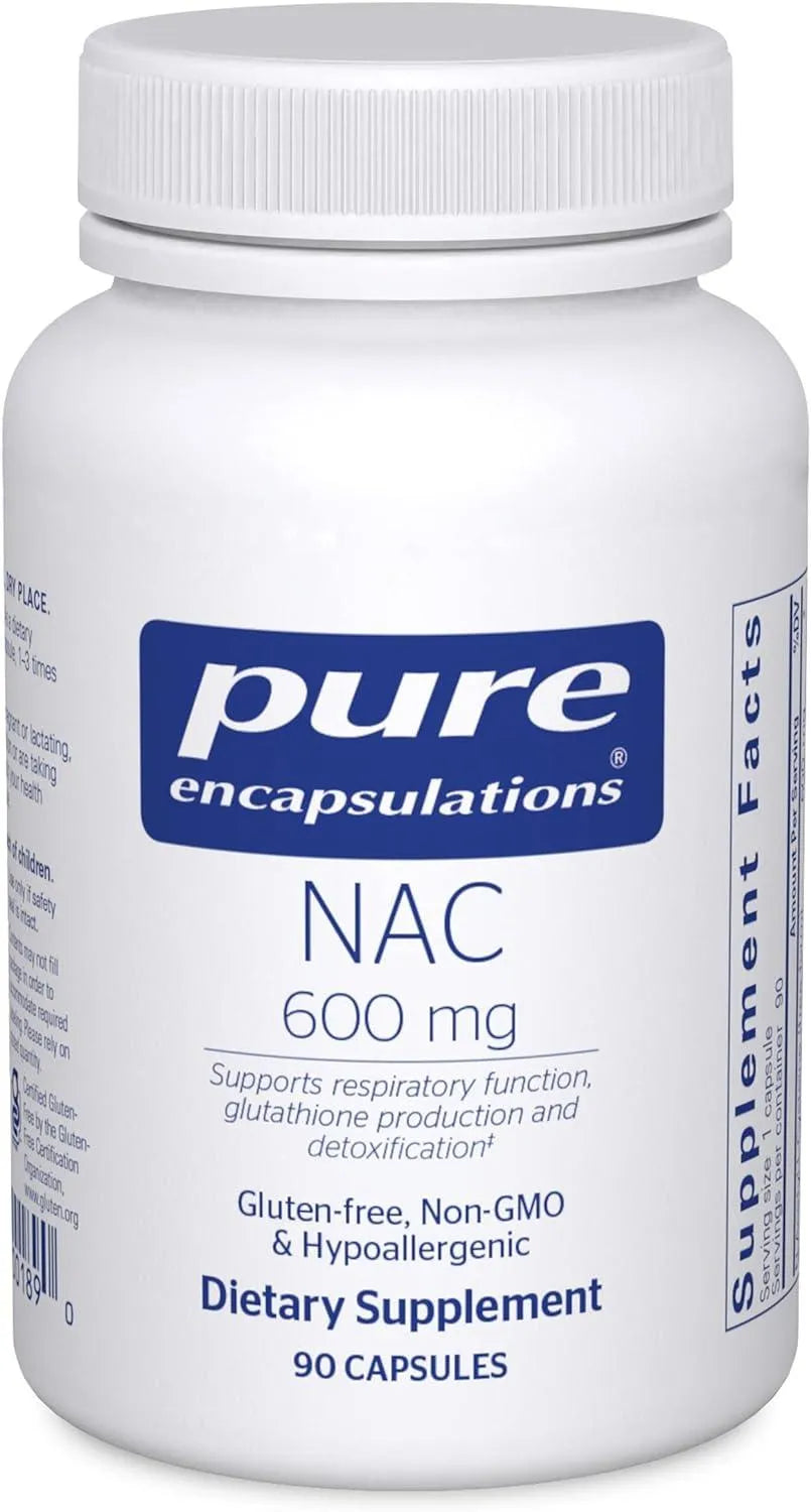 PURE ENCAPSULATIONS - Pure Encapsulations NAC 600Mg. 90 Capsulas - The Red Vitamin MX - Suplementos Alimenticios - {{ shop.shopifyCountryName }}