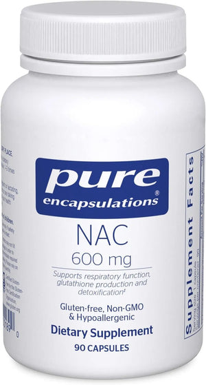 PURE ENCAPSULATIONS - Pure Encapsulations NAC 600Mg. 90 Capsulas - The Red Vitamin MX - Suplementos Alimenticios - {{ shop.shopifyCountryName }}