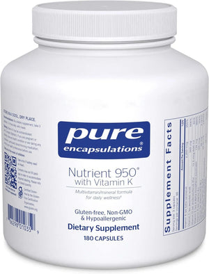 PURE ENCAPSULATIONS - Pure Encapsulations Nutrient 950 Multivitamin Supplement 180 Capsulas - The Red Vitamin MX - Suplementos Alimenticios - {{ shop.shopifyCountryName }}