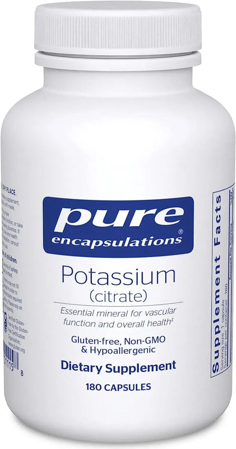 PURE ENCAPSULATIONS - Pure Encapsulations Potassium Citrate 180 Capsulas - The Red Vitamin MX - Suplementos Alimenticios - {{ shop.shopifyCountryName }}