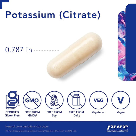 PURE ENCAPSULATIONS - Pure Encapsulations Potassium Citrate 180 Capsulas - The Red Vitamin MX - Suplementos Alimenticios - {{ shop.shopifyCountryName }}