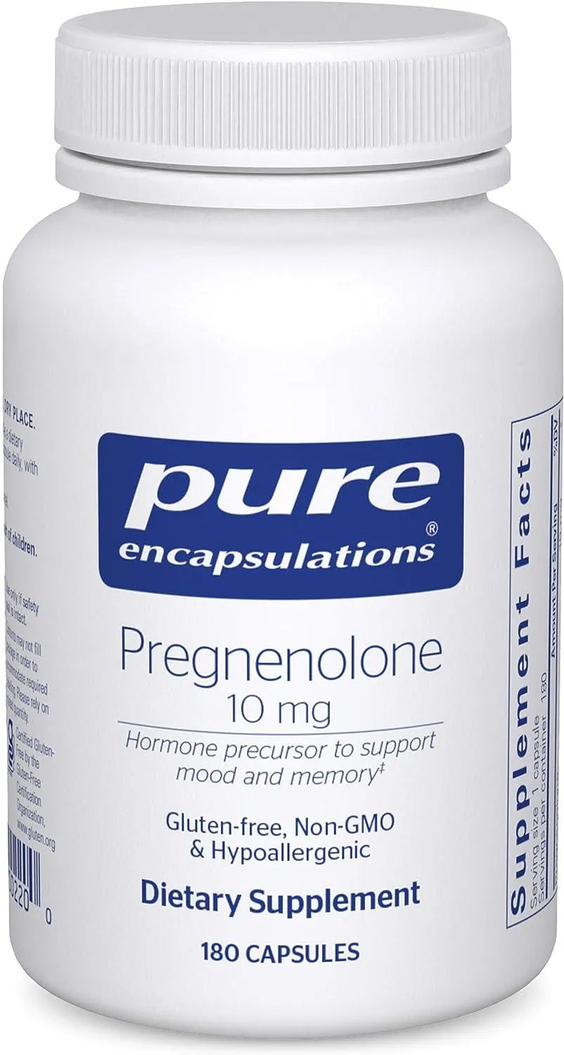 PURE ENCAPSULATIONS - Pure Encapsulations Pregnenolone 10Mg. 180 Capsulas - The Red Vitamin MX - Suplementos Alimenticios - {{ shop.shopifyCountryName }}