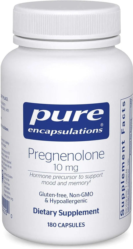 PURE ENCAPSULATIONS - Pure Encapsulations Pregnenolone 10Mg. 180 Capsulas - The Red Vitamin MX - Suplementos Alimenticios - {{ shop.shopifyCountryName }}