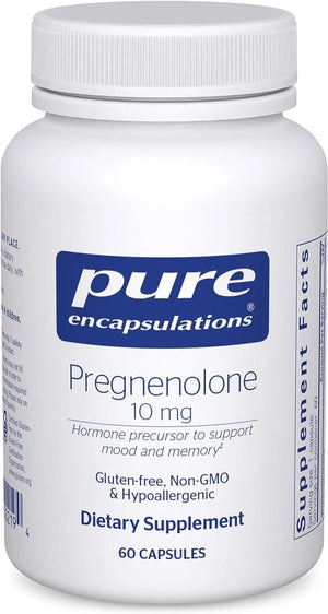 PURE ENCAPSULATIONS - Pure Encapsulations Pregnenolone 10Mg. 60 Capsulas - The Red Vitamin MX - Suplementos Alimenticios - {{ shop.shopifyCountryName }}