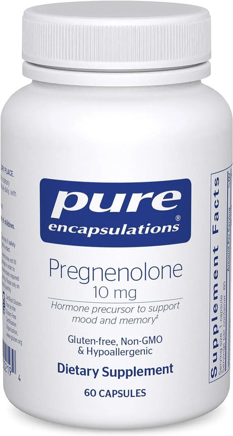 PURE ENCAPSULATIONS - Pure Encapsulations Pregnenolone 10Mg. 60 Capsulas - The Red Vitamin MX - Suplementos Alimenticios - {{ shop.shopifyCountryName }}