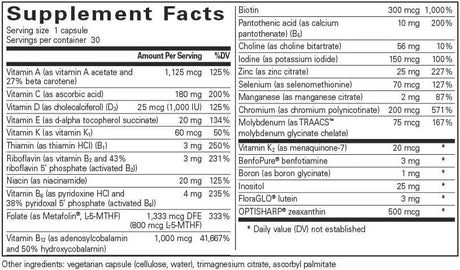 PURE ENCAPSULATIONS - Pure Encapsulations PureGenomics Multivitamin 30 Capsulas - The Red Vitamin MX - Suplementos Alimenticios - {{ shop.shopifyCountryName }}
