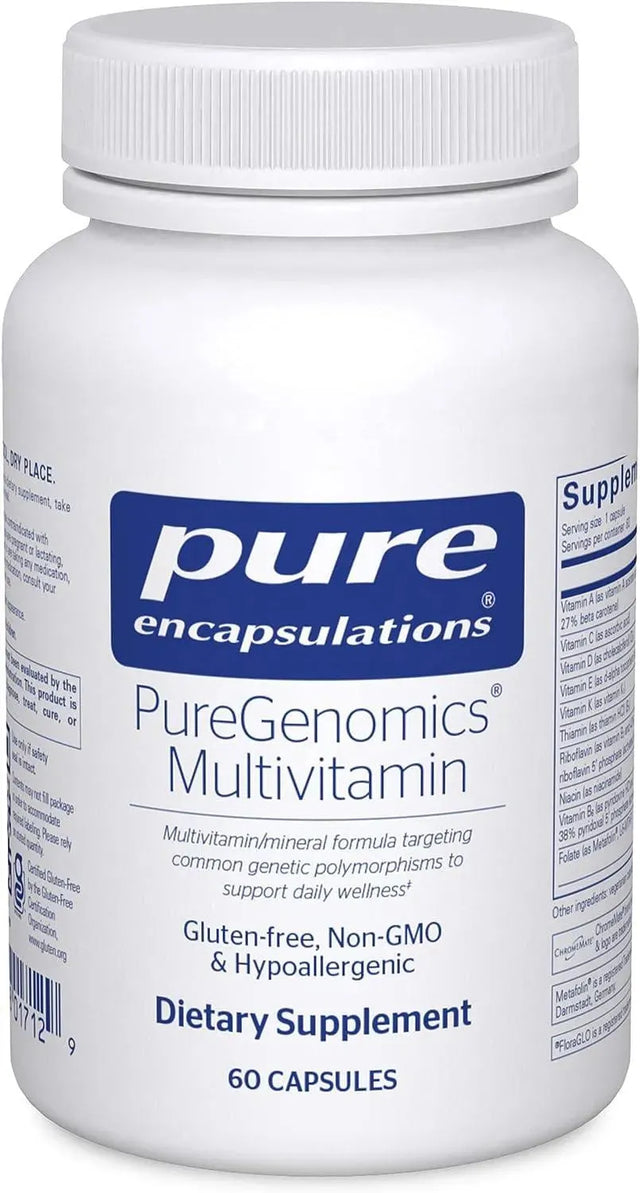 PURE ENCAPSULATIONS - Pure Encapsulations PureGenomics Multivitamin 60 Capsulas - The Red Vitamin MX - Suplementos Alimenticios - {{ shop.shopifyCountryName }}